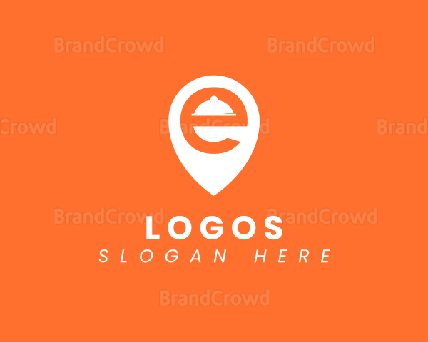 Location Pin Letter E Logo