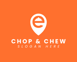 Cloche - Location Pin Letter E logo design