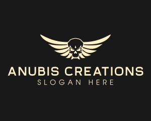 Winged Skull logo design