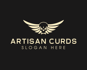 Winged Skull logo design