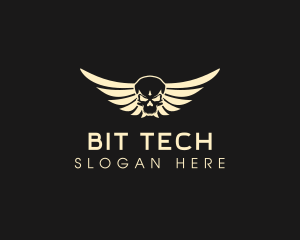 Winged Skull logo design