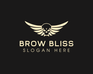 Winged Skull logo design