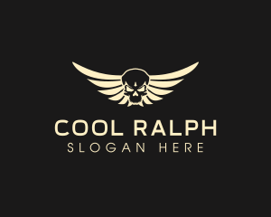 Winged Skull logo design