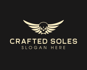 Winged Skull logo design