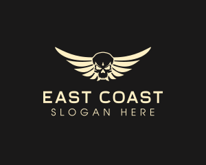 Winged Skull logo design