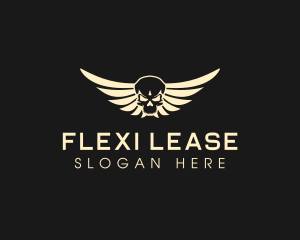 Winged Skull logo design