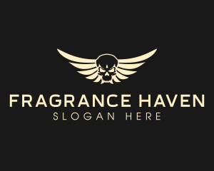 Winged Skull logo design