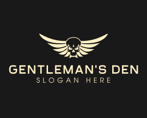 Winged Skull logo design