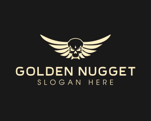 Winged Skull logo design