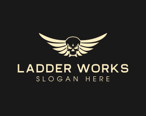 Winged Skull logo design