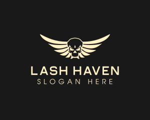 Winged Skull logo design