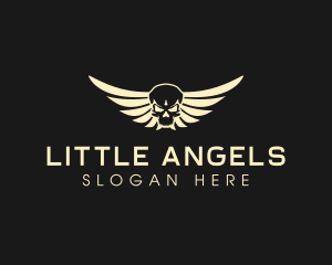 Winged Skull logo design