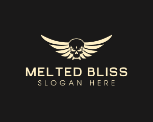 Winged Skull logo design