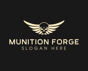 Winged Skull logo design