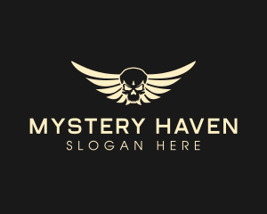 Winged Skull logo design