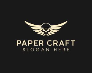 Winged Skull logo design