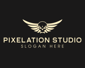 Winged Skull logo design