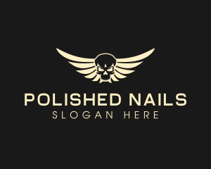 Winged Skull logo design