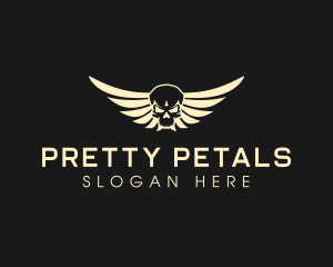 Winged Skull logo design