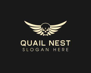 Winged Skull logo design