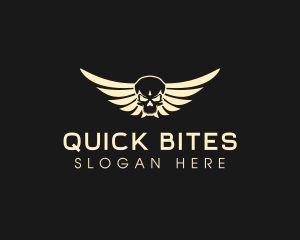 Winged Skull logo design