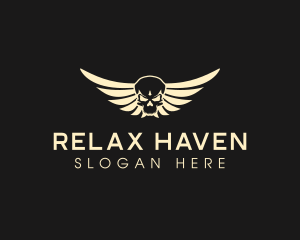 Winged Skull logo design