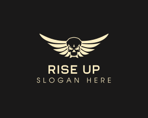 Winged Skull logo design