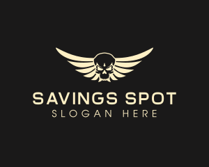 Winged Skull logo design