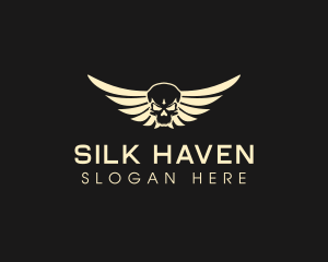 Winged Skull logo design