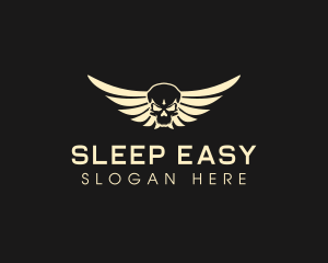 Winged Skull logo design