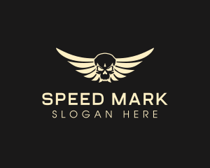 Winged Skull logo design