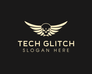 Winged Skull logo design