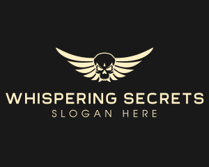 Winged Skull logo design