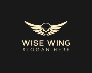 Winged Skull logo design