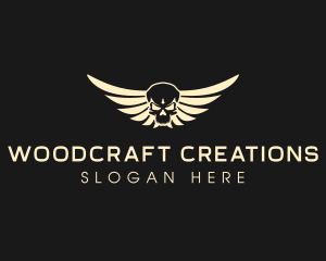 Winged Skull logo design