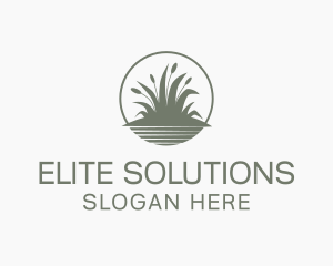 Services - Grass Weed Round logo design