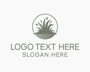 Services - Grass Weed Round logo design