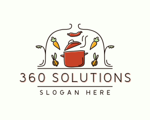 Restaurant Cooking Pot Food logo design