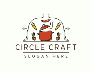 Restaurant Cooking Pot Food logo design