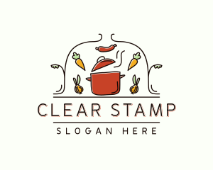 Restaurant Cooking Pot Food logo design