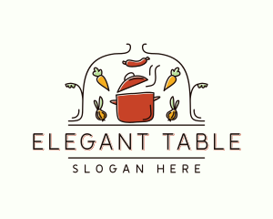 Restaurant Cooking Pot Food logo design