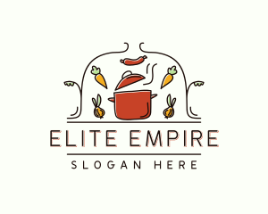 Restaurant Cooking Pot Food logo design