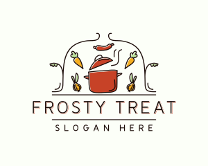 Restaurant Cooking Pot Food logo design