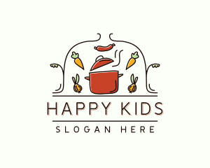 Restaurant Cooking Pot Food logo design