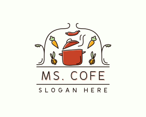 Restaurant Cooking Pot Food logo design