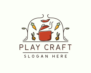 Restaurant Cooking Pot Food logo design