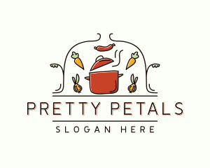 Restaurant Cooking Pot Food logo design