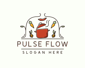 Restaurant Cooking Pot Food logo design