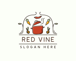 Tomato - Restaurant Cooking Pot logo design