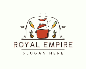 Restaurant Cooking Pot Food logo design